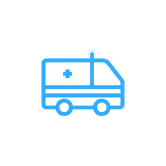 ambulance icon vector stock color