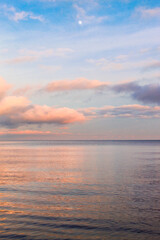 sunset over the sea