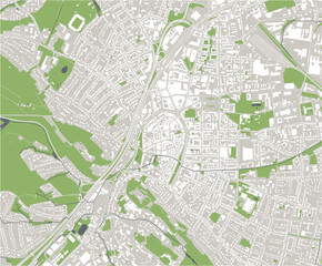 map of the city of Bielefeld, Germany