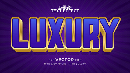 Naklejka na ściany i meble Editable text style effect - luxury retro text style theme