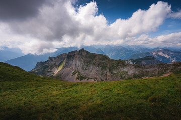 Landscape at the Achensee lake in Austria.