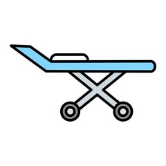 Vector Stretcher Outline Icon Design