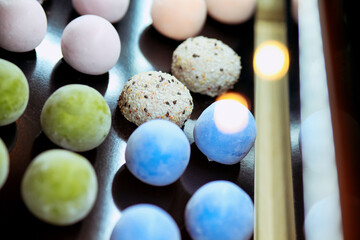 mochi colorful Japanese ice rice dessert