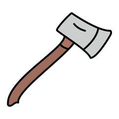 Vector Axe Outline Icon Design