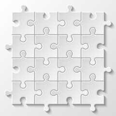 Puzzle piece business presentation. Circle infograph. Step process diagram. Section compare banner.