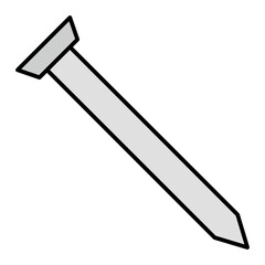 Vector Nail Outline Icon Design