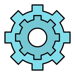 Vector Settings Outline Icon Design