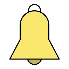 Vector Notification Bell Outline Icon Design