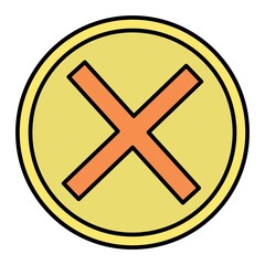 Obraz premium Vector Close Outline Icon Design