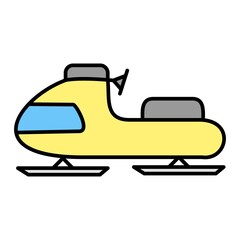 Vector Aerosani Outline Icon Design