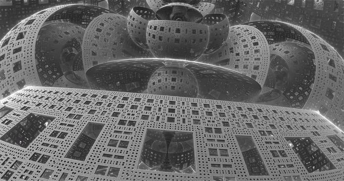 three-dimensional spaceship fractals in motion