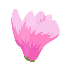 Flower. Icon flower. Plants. Nature. White background. Vector illustration. EPS 10.