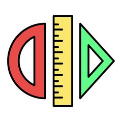  Vector Rulers Outline Icon Design