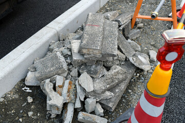 道路工事の様子