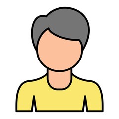 Vector User Outline Icon Design