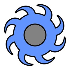 Vector Blackhole Outline Icon Design