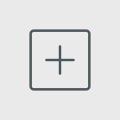 Obraz premium Add button icon isolated on background. Plus symbol modern, simple, vector, icon for website design, mobile app, ui. Vector Illustration