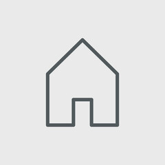 Home icon isolated on background. Main page symbol modern, simple, vector, icon for website design, mobile app, ui. Vector Illustration