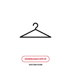 Hanger icon vector. Clothes hanger sign