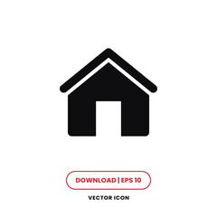 Home icon vector. House sign