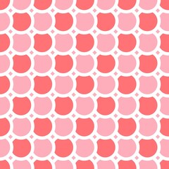 Simple pattern. Circle pattern. Seamless background. Fish scale pattern. Abstract geometric background in a marine theme. © Sudakarn