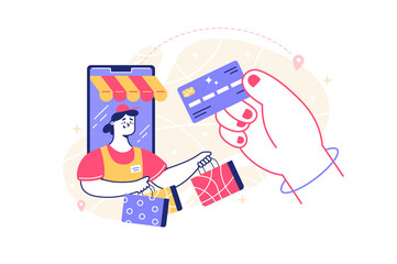 Shopping using mobile phone