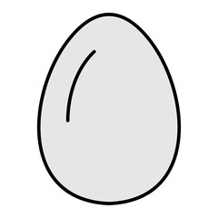 Vector Egg Outline Icon Design