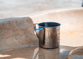 Religious jewish cup for washing hands. Netilat yadayim (43)