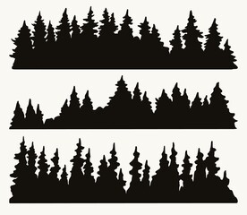 Fototapeta premium Forest landscapes vintage concept