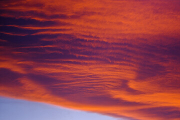 Pink Lenticular Cloud during Sunset