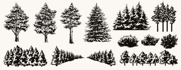 Nature landscape elements collection