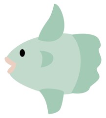かわいいマンボウのイラスト