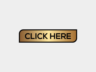 Click here gold button vectors illustrations