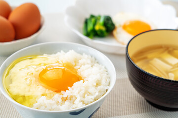 Tamago kake gohan, a staple of Japanese breakfast