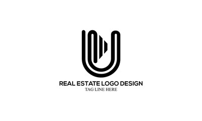 Fototapeta na wymiar Creative and Ilegant illustration Real Estate Logo design