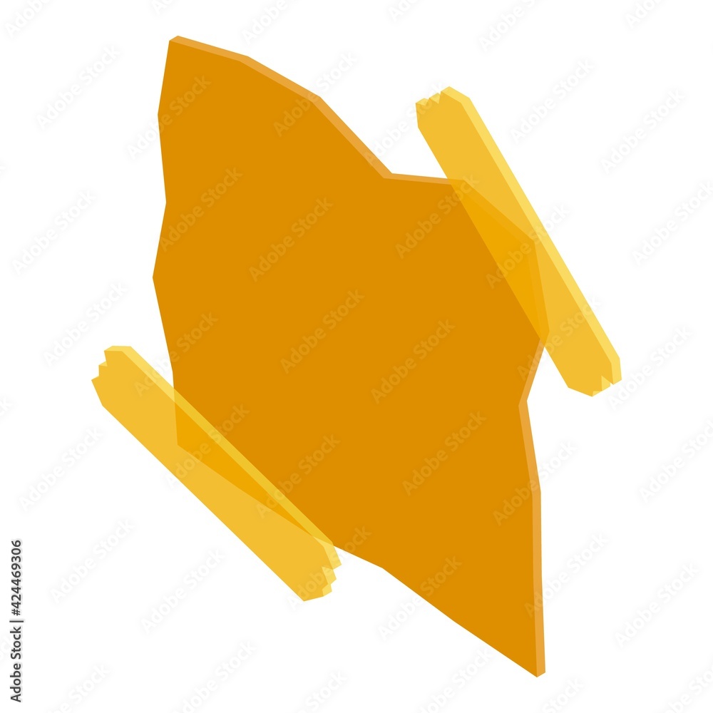 Poster memo note post icon. isometric of memo note post vector icon for web design isolated on white backgr