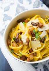 Spaghetti Carbonara with Bacon