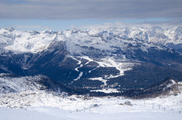 Obraz premium Mountains In Italy near Madonna di Campiglio