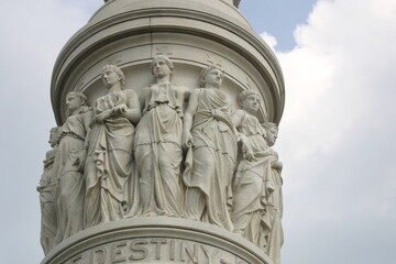 Monument Battle of Yorktown where the British were Defeated by the American Revolutionary Army in Virginia