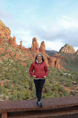 Naklejka premium the Chapel of the Holy Cross. Operated by the Catholic Diocese of Phoenix, the chapel is open to all but does not operate as a Catholic church