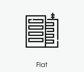 Flat vector icon.  Editable stroke. Linear style sign for use on web design and mobile apps, logo. Symbol illustration. Pixel vector graphics - Vector