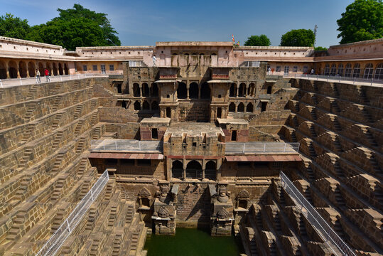 Chand Baori, a stepwell in Rajasthan, India