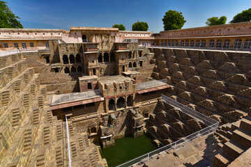 Chand Baori, a stepwell in Rajasthan, India