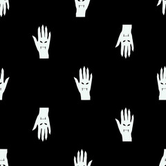 Vampire Hand Motif Seamless Graphic Pattern