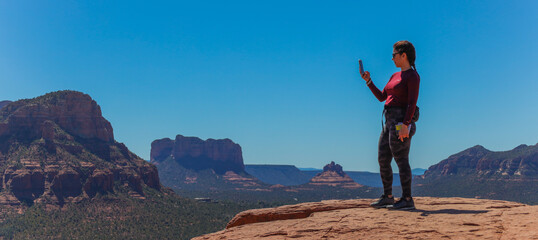 airport mesa trail in Sedona Arizona Sedona is renowned for its spectacular landscapes with fiery...