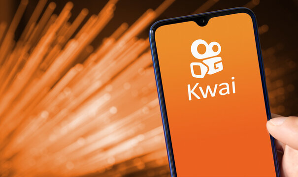 Kwai App on Smartphone screen. 1 April, 2021, Sao Paulo, Brazil.