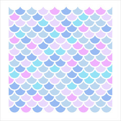 Seamless pattern of mermaid scales Beautifully arranged fish scales. Isolated on background © anuwat