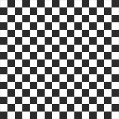 Fototapeta premium Seamless pattern checkered black and white squares. Isolated on white background