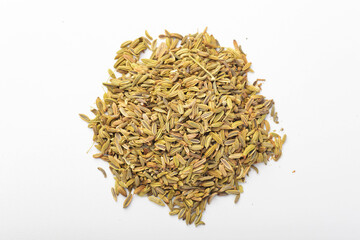 Fennel on a white background