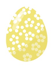 Easter eggs isolated on white background